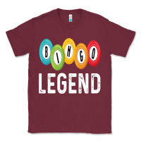 Burgundy funny bingo legend bingo balls game Classic Tee - linhVisuals