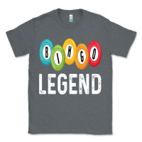 Charcoal Heather funny bingo legend bingo balls game Classic Tee - linhVisuals
