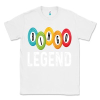White funny bingo legend bingo balls game Classic Tee - linhVisuals