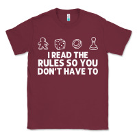 Burgundy funny board game lovers gamers players Classic Tee - linhVisuals