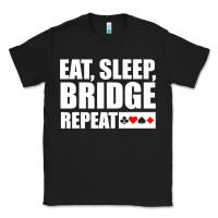 Black funny bridge card game lover bridge Classic Tee - linhVisuals