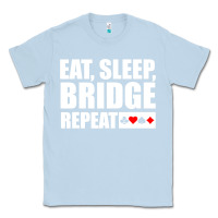 Dusty Blue funny bridge card game lover bridge Classic Tee - linhVisuals