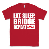Red funny bridge card game lover bridge Classic Tee - linhVisuals
