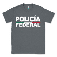 Charcoal Heather mexico policia federal mexican police law enforcement Classic Tee - linhVisuals