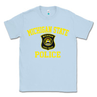 Dusty Blue michigan state police Classic Tee - linhVisuals