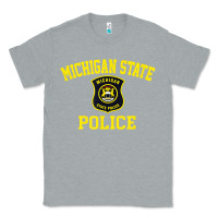 Heather Grey michigan state police Classic Tee - linhVisuals