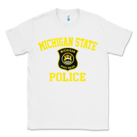 White michigan state police Classic Tee - linhVisuals