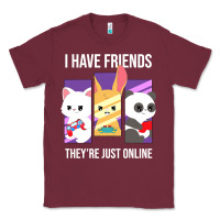 Burgundy i have friends they are just online Classic Tee - linhVisuals