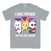 Heather Grey i have friends they are just online Classic Tee - linhVisuals