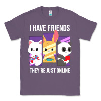 Lavender i have friends they are just online Classic Tee - linhVisuals
