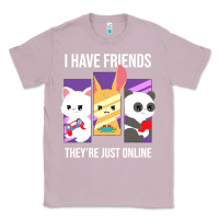 Lilac i have friends they are just online Classic Tee - linhVisuals