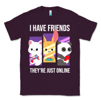 Plum i have friends they are just online Classic Tee - linhVisuals