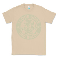 Mushroom i love guns bacon pork pig funny gun Classic Tee - linhVisuals