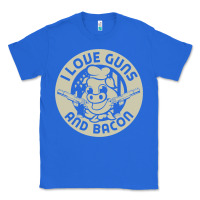 True Royal i love guns bacon pork pig funny gun Classic Tee - linhVisuals