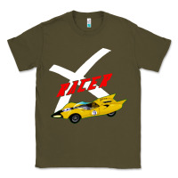 Army Green racer x Classic Tee - linhVisuals
