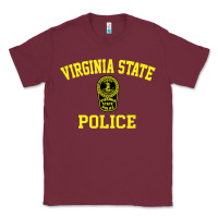 Burgundy virginia state police Classic Tee - linhVisuals