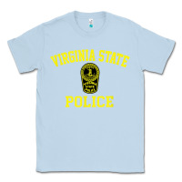 Dusty Blue virginia state police Classic Tee - linhVisuals