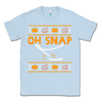 Dusty Blue oh snap turkey wishbone funny ugly Classic Tee - linhVisuals