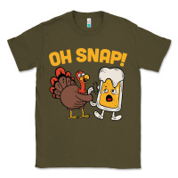 Army Green oh snap thanksgiving cute turkey day Classic Tee - linhVisuals