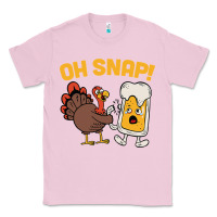 Bubblegum Pink oh snap thanksgiving cute turkey day Classic Tee - linhVisuals