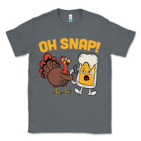 Charcoal Heather oh snap thanksgiving cute turkey day Classic Tee - linhVisuals