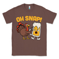 Chestnut oh snap thanksgiving cute turkey day Classic Tee - linhVisuals