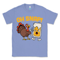 Colony Blue oh snap thanksgiving cute turkey day Classic Tee - linhVisuals