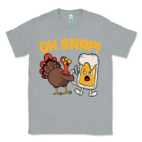 Heather Grey oh snap thanksgiving cute turkey day Classic Tee - linhVisuals