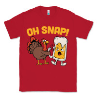 Red oh snap thanksgiving cute turkey day Classic Tee - linhVisuals