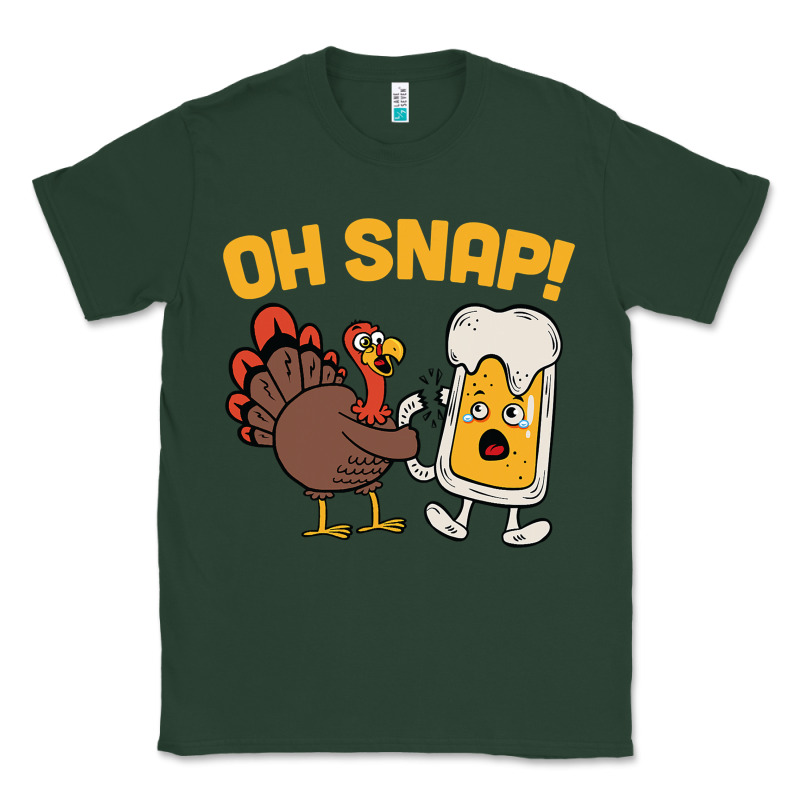 Oh Snap Thanksgiving Cute Turkey Day Classic Tee by linhVisuals | Teevron
