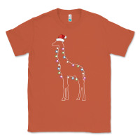 Copper santa giraffe christmas color led Classic Tee - linhVisuals