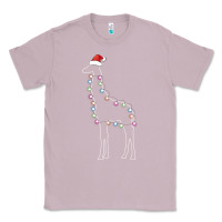 Lilac santa giraffe christmas color led Classic Tee - linhVisuals