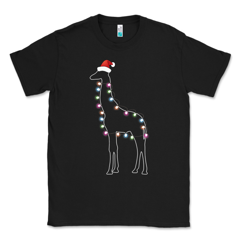 Santa Giraffe Christmas Color Led Classic Tee by linhVisuals | Teevron
