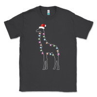Smoke santa giraffe christmas color led Classic Tee - linhVisuals