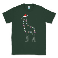 Sports Green santa giraffe christmas color led Classic Tee - linhVisuals