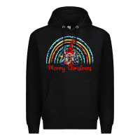 Black merry christmas gnomes   rainbow Premium Hoodie - BarkalooDesign