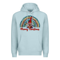 Blue Mist merry christmas gnomes   rainbow Premium Hoodie - BarkalooDesign