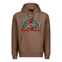 Chestnut merry christmas gnomes   rainbow Premium Hoodie - BarkalooDesign