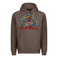 Coffee merry christmas gnomes   rainbow Premium Hoodie - BarkalooDesign