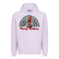 Lilac merry christmas gnomes   rainbow Premium Hoodie - BarkalooDesign