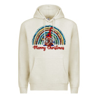 Oatmeal Heather merry christmas gnomes   rainbow Premium Hoodie - BarkalooDesign