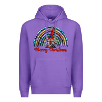 Purple merry christmas gnomes   rainbow Premium Hoodie - BarkalooDesign
