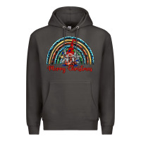 Smoke merry christmas gnomes   rainbow Premium Hoodie - BarkalooDesign