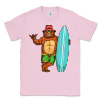 Bubblegum Pink surfing premium Classic Tee - linhVisuals