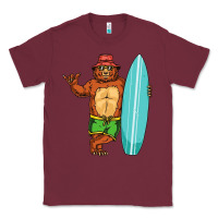 Burgundy surfing premium Classic Tee - linhVisuals