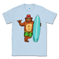 Dusty Blue surfing premium Classic Tee - linhVisuals