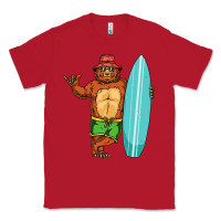 Red surfing premium Classic Tee - linhVisuals