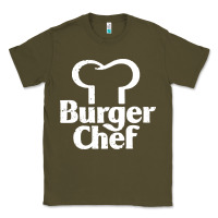 Army Green vintage burger chef classic Classic Tee - linhVisuals