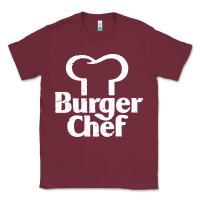 Burgundy vintage burger chef classic Classic Tee - linhVisuals