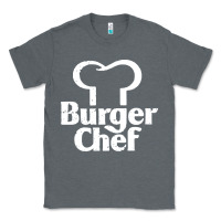 Charcoal Heather vintage burger chef classic Classic Tee - linhVisuals